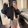 Chaqueta de Béisbol con Cuello Alto Estilo Ropa de Trabajo Chaqueta Corta para Mujer Primavera Otoño 2026 Holgada con Cremallera Petite Chaqueta Casual Superior