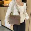 Bloqueio de Cor Retro 2026 Nova Moda de Verão Grande Capacidade Simples Casual Alça Larga de Ombro Ombro Único Transversal Pequena Bolsa Quadrada