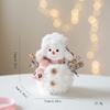 Novo boneco de neve de pelúcia de malha de Natal Boneca Boneca Enfeites de Natal Enfeites de mesa Atmosfera