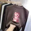 Y2011# Camiseta Casual Joker Nova de Primavera e Outono para Crianças Camiseta de Manga Longa Masculina e Feminina Lã Casual de Manga Longa Roupa Infantil