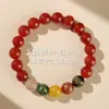 Deus da Fortuna de Cinco Vias Contas Soltas Ágata Natural Vermelho Preto Amarelo Verde Branco Contas de Cristal Acessórios DIY Contas Individuais de Ágata Atacado