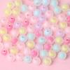 Contas Cor Fantasma Transparente Fosco Estrelas Doces Redondas Contas para DIY Pulseira de Joias Artesanais Acessórios Material