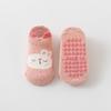 25 Meias de Bebê Outono e Inverno Recém-Nascido Classe A Meias de Algodão Meias de Chão 1-3 Anos Antiderrapantes Sem Costura Design de Orelha