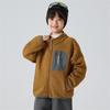 Ropa para Niños Haima 2025 Invierno Nueva Chaqueta de Invierno con Forro Polar para Niños Cardigan Superior Estilo Coreano