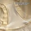 Bragas Sexys Transpirables para Mujer de Talle Alto Talla Grande con Encaje de Malla Jacquard Patchwork Seda Helada Control de Abdomen Elevación de Cadera Sin Costuras