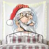 Tapeçaria de Natal Nova Pano de Pendurar Transfronteiriço Pano de Fundo Decorativo Sala de Fundo de Natal Atmosfera de Feriado Pano de Parede Estilo Americano