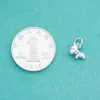 Plata de Ley S925 Maciza Retro Lindo Dibujo Animado Cachorro Colgante Perro Colgante DIY Pulsera de Cristal Accesorios de Plata