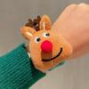 Navidad círculo pop pequeño regalo decoración mayoreo pulsera de asta de felpa regalo navideño niños círculo de aplausos mujeres