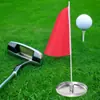 Taza de Hoyo para Green de Golf Acero Inoxidable Palo de Bandera para Taza de Hoyo de Golf Accesorios de Bandera Triangular