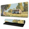 Mouse Pad Paisagem Roxo Olho Ampliado Proteção Cura Estudo Campo Mesa Pad Protetor de Pulso Mesa Mouse Pad