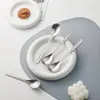 Cuchara de Sopa de Acero Inoxidable 304 Estilo Japonés, Cuchara Sori Yanagi, Cuchara Redonda para Postre de Yogur de Alto Valor Estético, Cuchara para Comer, Cuchara para Café