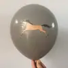 Balões Temáticos Equestres de 12 polegadas Padrão Oito Cavalos Balões de Látex Decoração de Aniversário Arranjo Brinquedos Balões Espessados