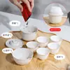 Copos Descartáveis de Chá Kung Fu Feitos de Papel de Casca de Arroz, Espessados e Reforçados, Adequados para Degustação e Consumo de Chá no Escritório