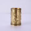 Tubo para Juego de Té de Latón Gentleman Seis Piezas Tubo de Almacenamiento para Té Kung Fu Hogar Interior Jarrón Aromático Adornos