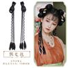 Estilo chino Año Nuevo saludo niños traje antiguo Hanfu peluca diadema de una pieza trenza linda bolsa de pelo estilo antiguo niña bebé