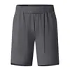 Nuevos Shorts de Hielo de Seda para Hombre de Lulu para Verano al Aire Libre, Pantalones Deportivos Casuales de Secado Rápido para Viajar al Trabajo, Correr y Fitness