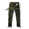 Calça de trabalho outdoor camuflada multi-bolsos masculina mais vendida internacionalmente, calça tática camuflada estampada de moda casual masculina