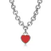 Nuevo Colgante en Forma de Corazón para Abrochar de la Marca T, Varios Estilos de Collares, Modernos y Elegantes, Selección de Influencers Populares, Diseño Clásico, Venta Directa del Fabricante