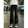 Pantalones cargo geniales para hombre, marca trendy americana, otoño, multibolsillo, casual, holgados, versátiles, pierna recta, pierna ancha, pantalones largos