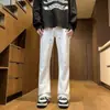 Marca de Moda Americana de Alta Gama Transfronteriza Primavera y Otoño Diseño con Estilo High Street Cremallera Sueltos Rectos Casuales Jeans