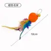 Nuevos Juguetes para Gatos: Pez Volador, Oruga, Pluma, Caña Teaser de Mariposa, Cabezal de Repuesto para Caña de Pescar