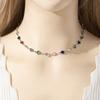 Colar de borla de diamante longo elegante francês transfronteiriço oco em forma de coração mostrar colar mulheres
