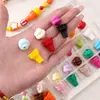 Cono de Helado Pintado Acrílico Cuentas Sueltas Pulsera de Cuentas Hecha a Mano DIY Accesorios para Collar Colgante Venta al por Mayor