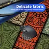 Alfombrilla de ratón con patrón de mandala exclusivo transfronterizo, estilo étnico de bloqueo de color retro, base de goma antideslizante para escritorio de juegos