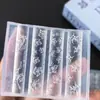 Nuevo Molde de Silicona para Uñas con Relieve de Flores Lirio Mandala Decoración de Uñas DIY Molde Hecho a Mano de Alta Transparencia