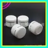 Pote de creme 50g com aro prateado, frasco de cera para cabelo, frasco dispensador de máscara facial, frasco de creme para as mãos 50g, pote de boca larga, recipiente para creme
