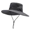 Sombrero para Hombre, Sombrero de Sol de Secado Rápido para Hombre de Verano, Nuevo Sombrero de Pescador Transpirable para Exteriores, Sombrero de Protección Solar Transfronterizo para Adultos al por Mayor