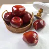 Fruta Serpente Simulada, Maçã, Fruta Falsa, Enfeites de Decoração para Casa, Adereços para Fotografia, Decorações de Mesa para Sala de Estar, Frutas e Vegetais Simulados