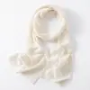 Bufanda de Cachemira para Mujer 100% Cachemira Pura Nueva Moda Simple Color Sólido Protección para el Cuello Tejida Cálida