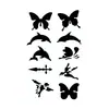 Nuevas pegatinas de tatuajes de purpurina creativas de bricolaje transfronterizas de Amazon para niños y adultos, Y2K Navidad Halloween