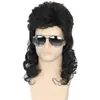 Comercio Exterior Transfronterizo Pelucas de Fibra Sintética Retro Rock para Hombres Europeos y Americanos Estilo Cos Fiesta de Festival Pelucas Diarias Venta al por Mayor