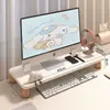 Suporte de altura ajustável para computador, suporte elevatório para tela de monitor, suporte de pescoço de ganso, base de extensão para mesa de estação de trabalho de escritório