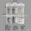 Armario metálico modular 1.1-2.5 m de ancho perchero abierto apartamento pequeño perchas dormitorio columna AA almacenamiento