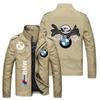 Un lote de chaqueta para hombre chaqueta casual guapo tendencia deportiva logo de hombre piloto abrigo negro