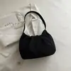 Bolso de hombro para mujer, simple y versátil, versión coreana de nicho 2026, bolso suave plisado de color liso para debajo del brazo, bolso minimalista