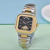 2025 Atravessando Fronteiras Aliexpress Fornecimento de Relógio Mecânico Masculino Estilo Casual Quadrado Moda Baida Watch Dropshipping