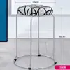 Taburete Redondo Grueso para el Hogar, Taburete de Madera Maciza, Taburete Redondo Moderno de Hierro Forjado, Taburete Reforzado de Acero Apilable, Juego de Taburetes, Banco