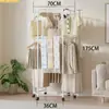 Suporte Hexagonal Multifuncional para Secar Roupas de Varanda, Quarto, Dormitório, Economizador de Espaço, Espessado, Estável, de Chão, Cabideiro