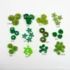Mori 59 piezas traje verde calcomanías flores de tela hechas a mano material para joyería DIY flor de muñeca bolsa venta caliente transfronteriza