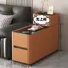 Gabinete Lateral Inteligente para Sofá Sala de Estar de Apartamento Pequeño Moderno Simple Multifuncional Gabinete Lateral Divisor Gabinete de Reposabrazos Gabinete de Almacenamiento