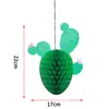 Decoraciones para Eventos con Temática de Bosque para Escaparates, Montaje de Fiesta Hawaiana, Panal de Abeja de Cactus 3D