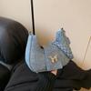Diseño Nicho Moda Denim Popular Bolsa Pequeña Textura 2023 Nuevo Otoño e Invierno Versátil Mariposa Hombro Axila