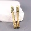 Llavero de Coche Colgante de Aro Pequeño de Latón Vintage Dorado, Estilo Antiguo Feng Shui Atrae-Riqueza Adorno Pequeño de Cobre