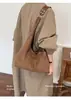 Bolso de Axila Retro Melanoid Gran Capacidad Piel Suave Bolso de Hombro Único 2026 Nuevo Súper Popular Versátil Bolso Tote para Viajes