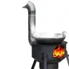 Estufa de leña para zonas rurales, Estufa exterior para el hogar, Estufa simple para ollas grandes, Estufa de hierro sin humo para ollas, Estufa de leña