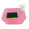 Dispensador de detergente tipo prensa para cocina con almacenamiento para esponja, dispensador de jabón integrado, directo de fábrica, se puede personalizar y vender al por mayor